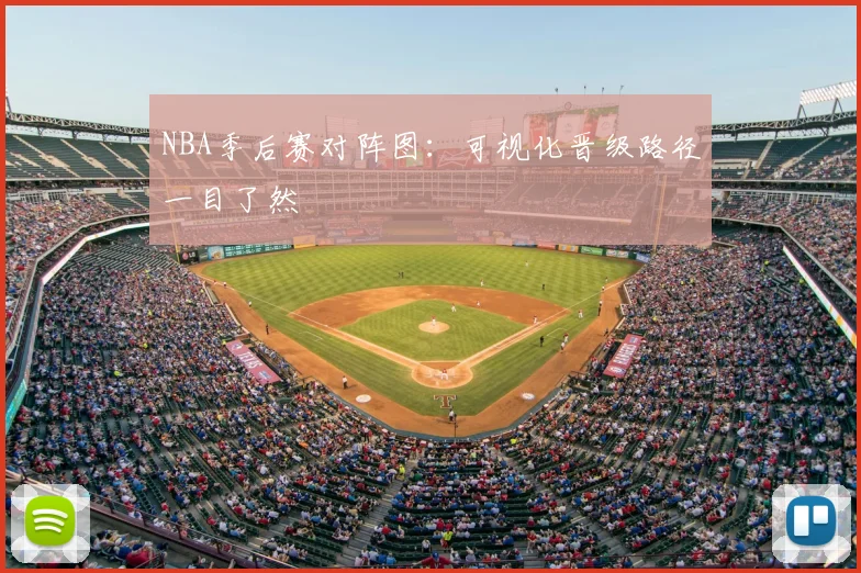 NBA季后赛对阵图：可视化晋级路径一目了然
